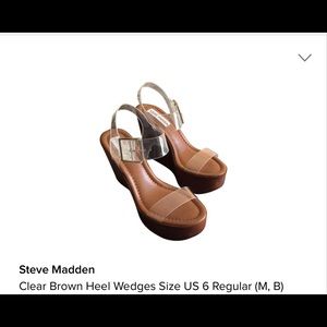 Steve Madden Clear Heels